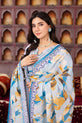 Heavily Embroidered Linen Suit